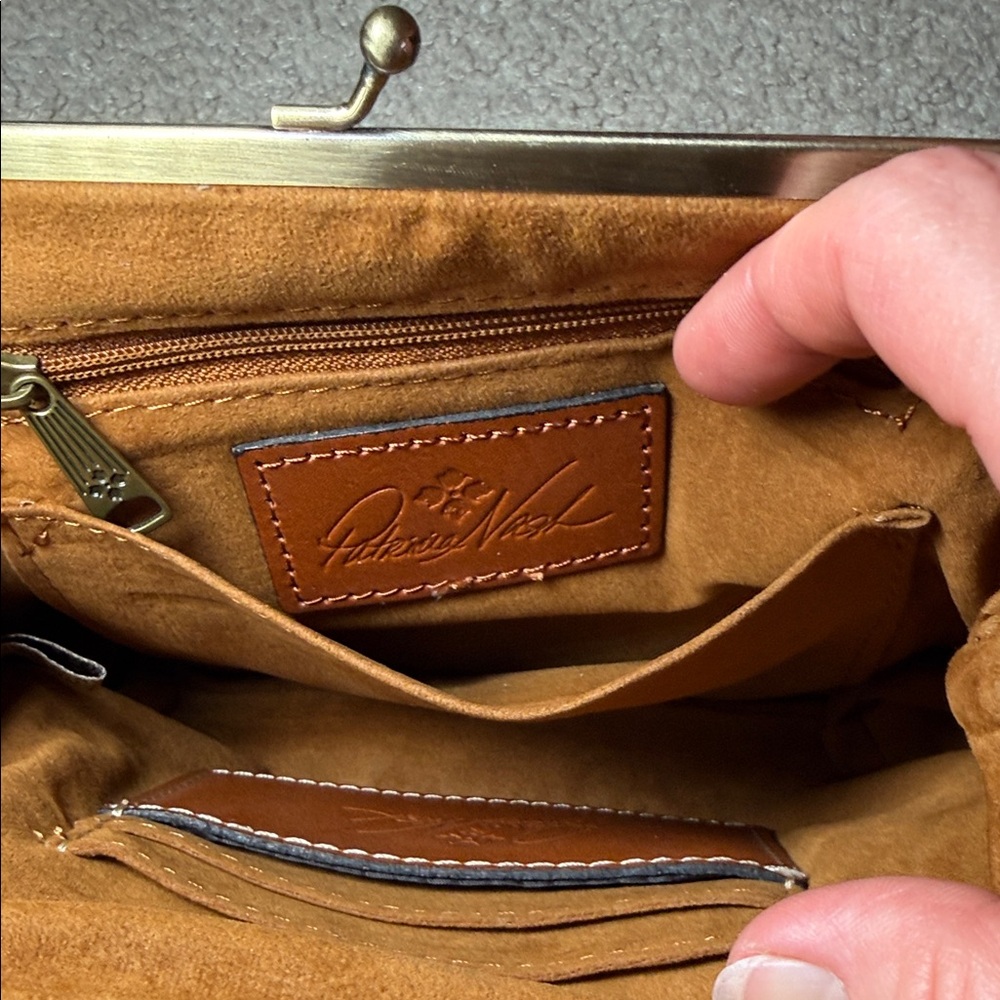 Patricia Nash Tan Embossed Wristlet - Picture 4 of 7